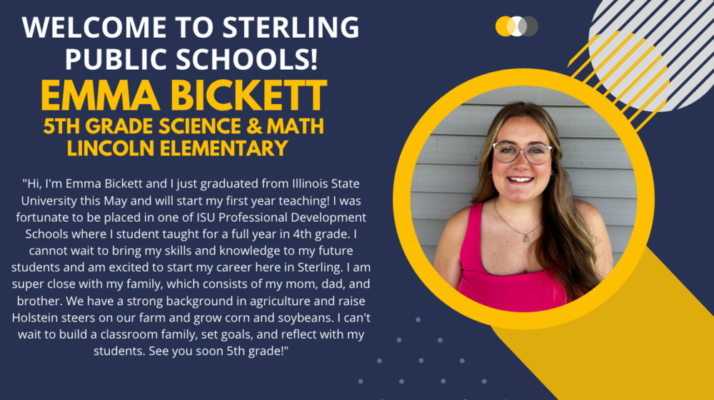 Welcome Emma Bickett to Lincoln!