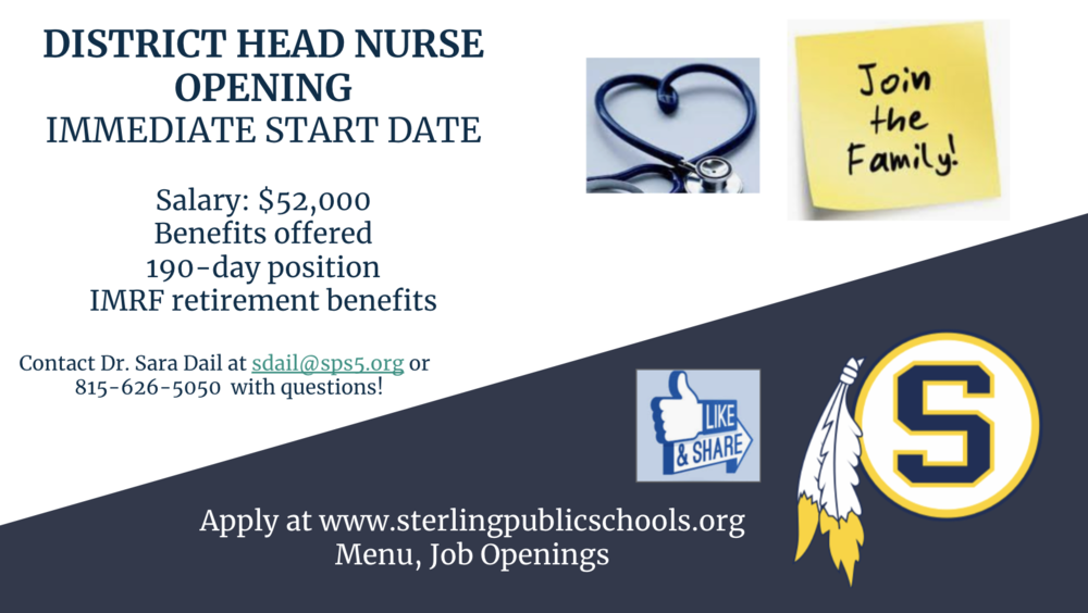 District Head Nurse Opening!