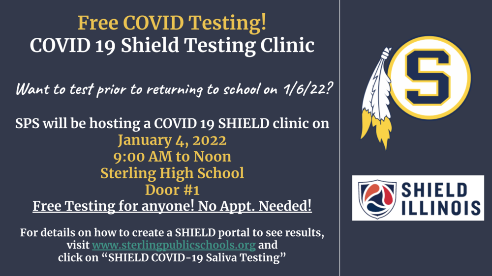 SHIELD COVID TESTING on Tuesday! 