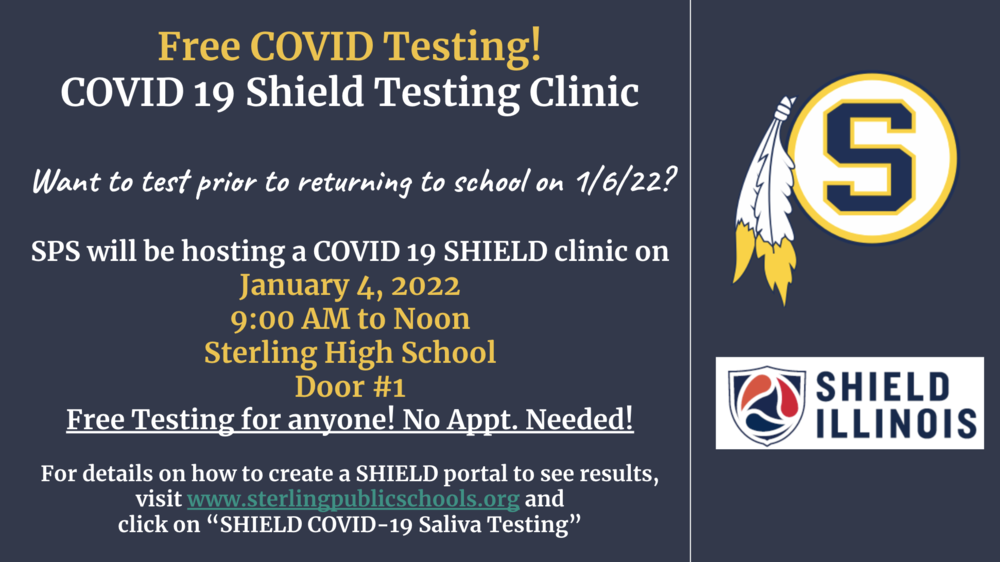 SHIELD COVID TESTING on Tuesday!