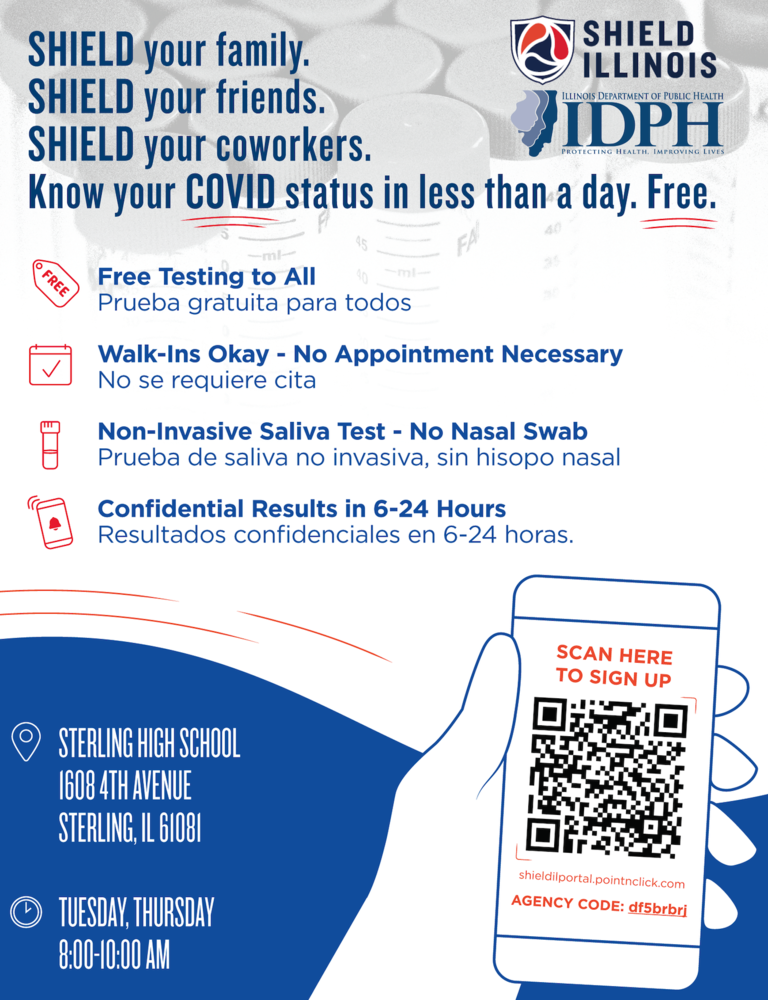 Free COVID Saliva SHEILD Testing!