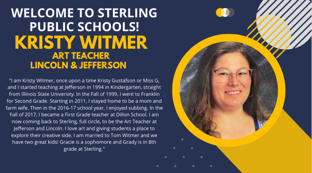 Welcome back Kristy Witmer!