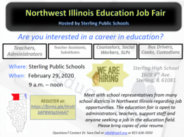 SPS hosting the Northwest Illinois Education Job Fair!