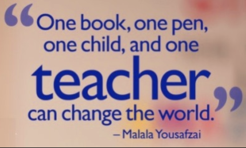 One teacher can change the world
