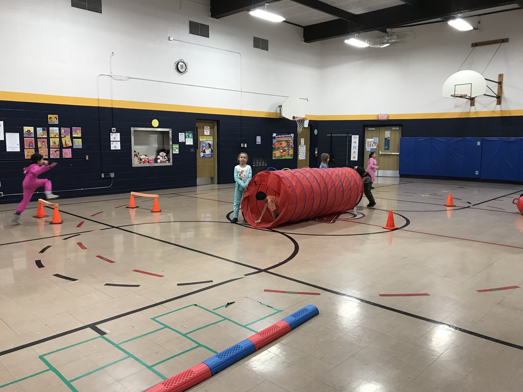 Obstacle Course in PE today 